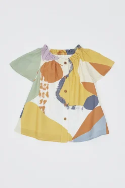 Al Fresco Gathered Rayon Top