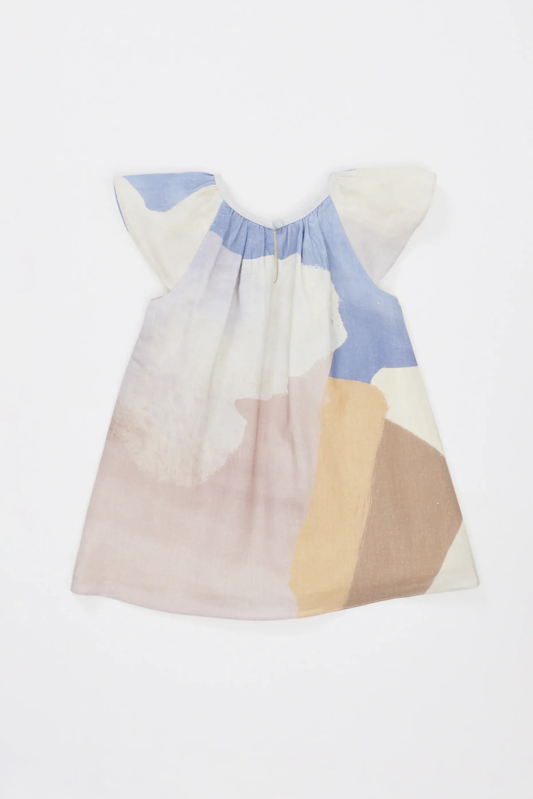 Analogue Linen Flutter Sleeve Dress