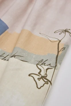 Analogue Linen Flutter Sleeve Dress