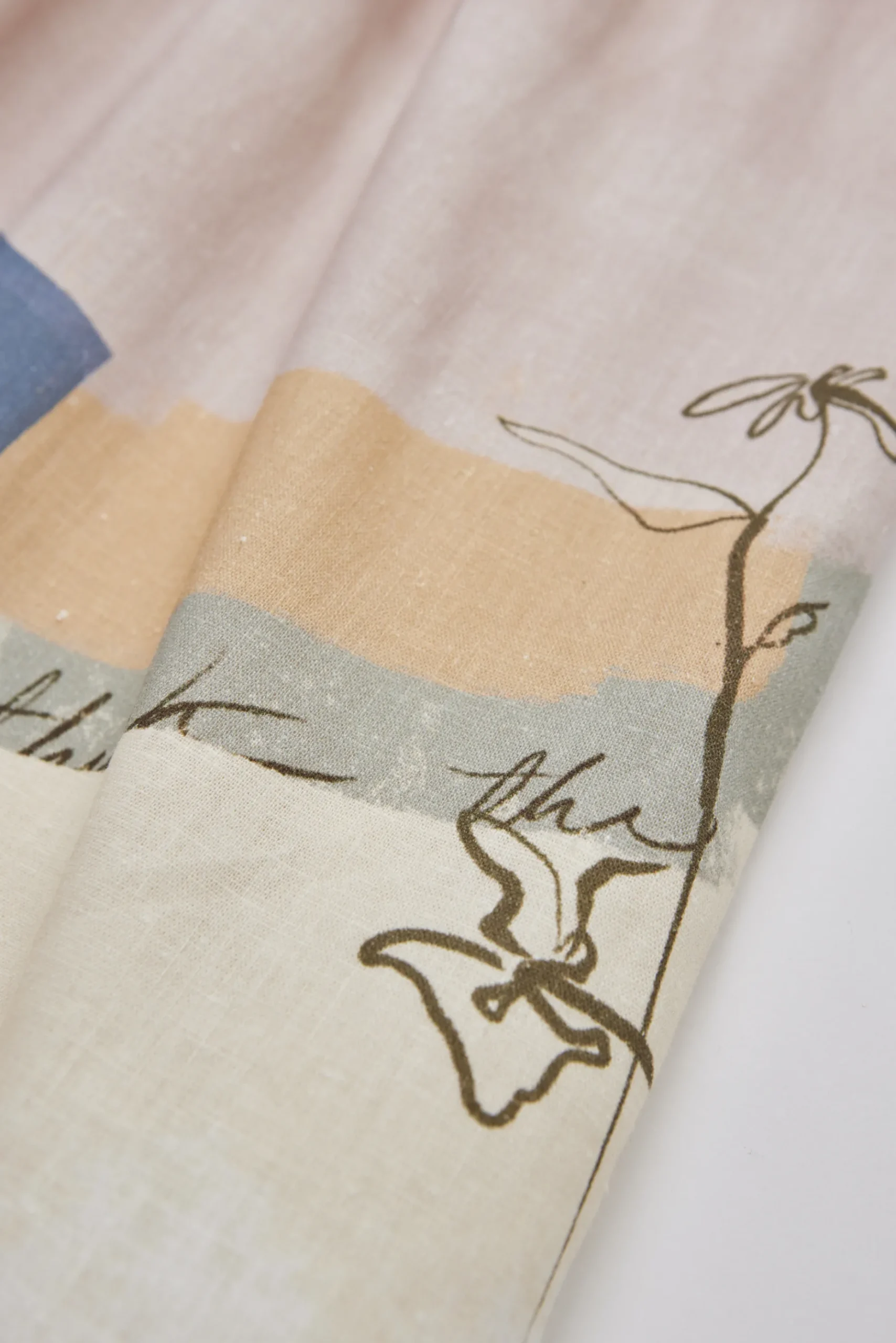 Analogue Linen Flutter Sleeve Dress
