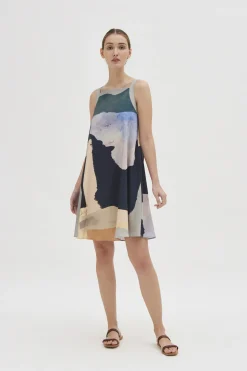 Analogue Linen Shift Dress