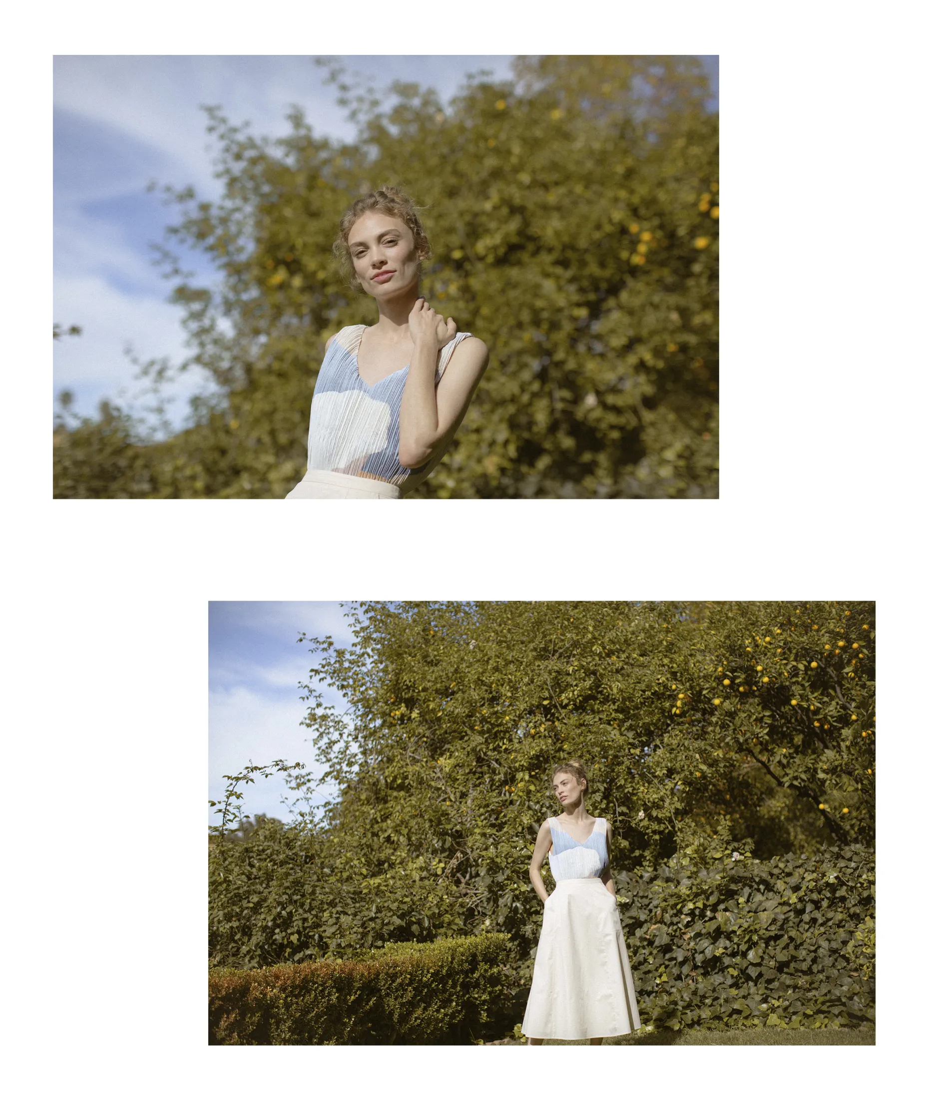 Analogue Pleated Shift Top