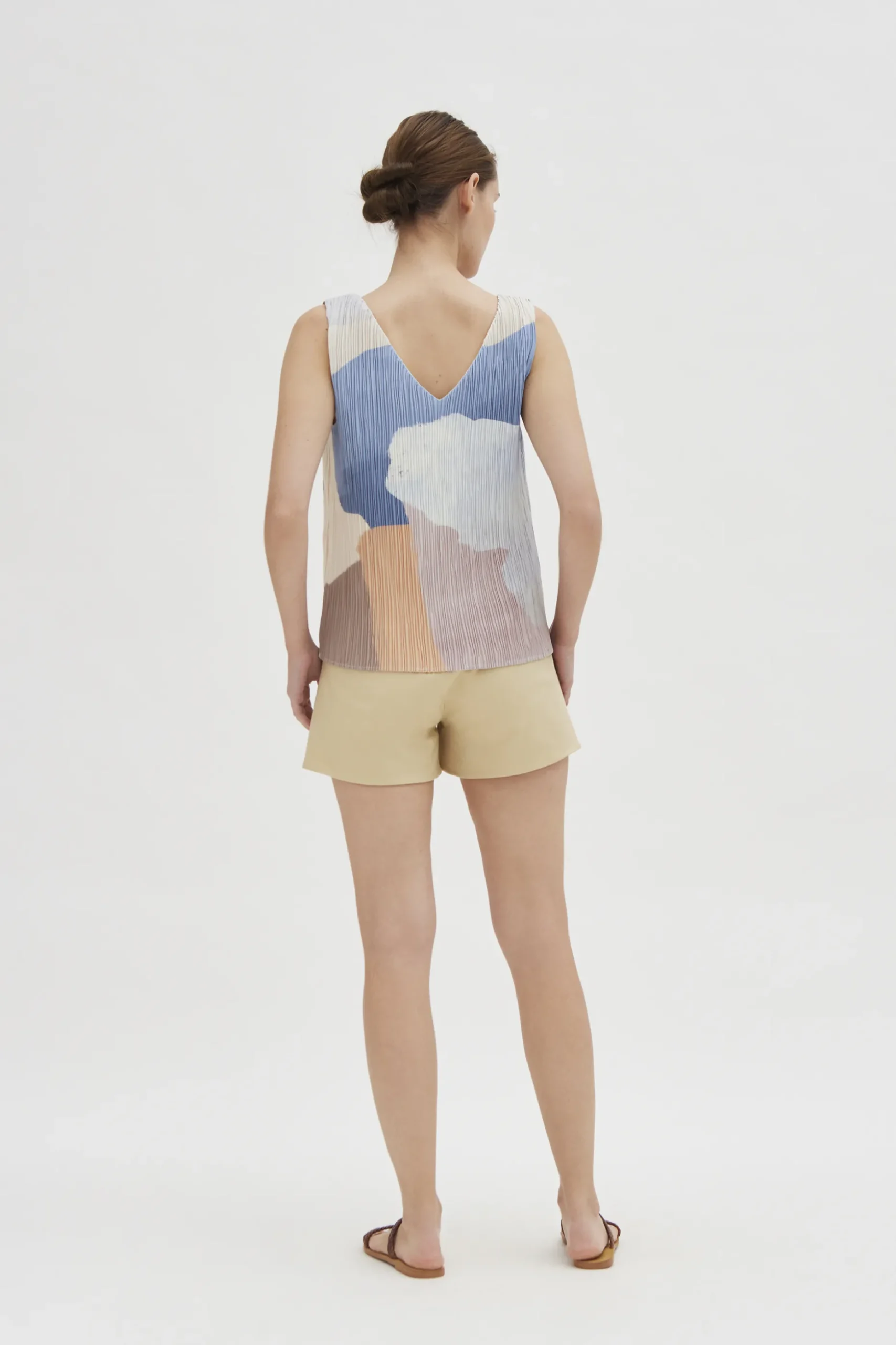 Analogue Pleated Shift Top