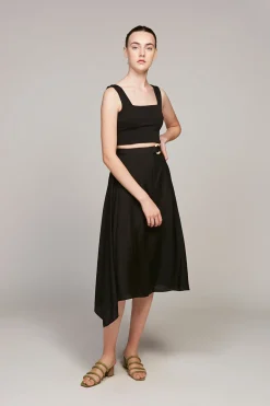 Asymmetrical Midi Skirt