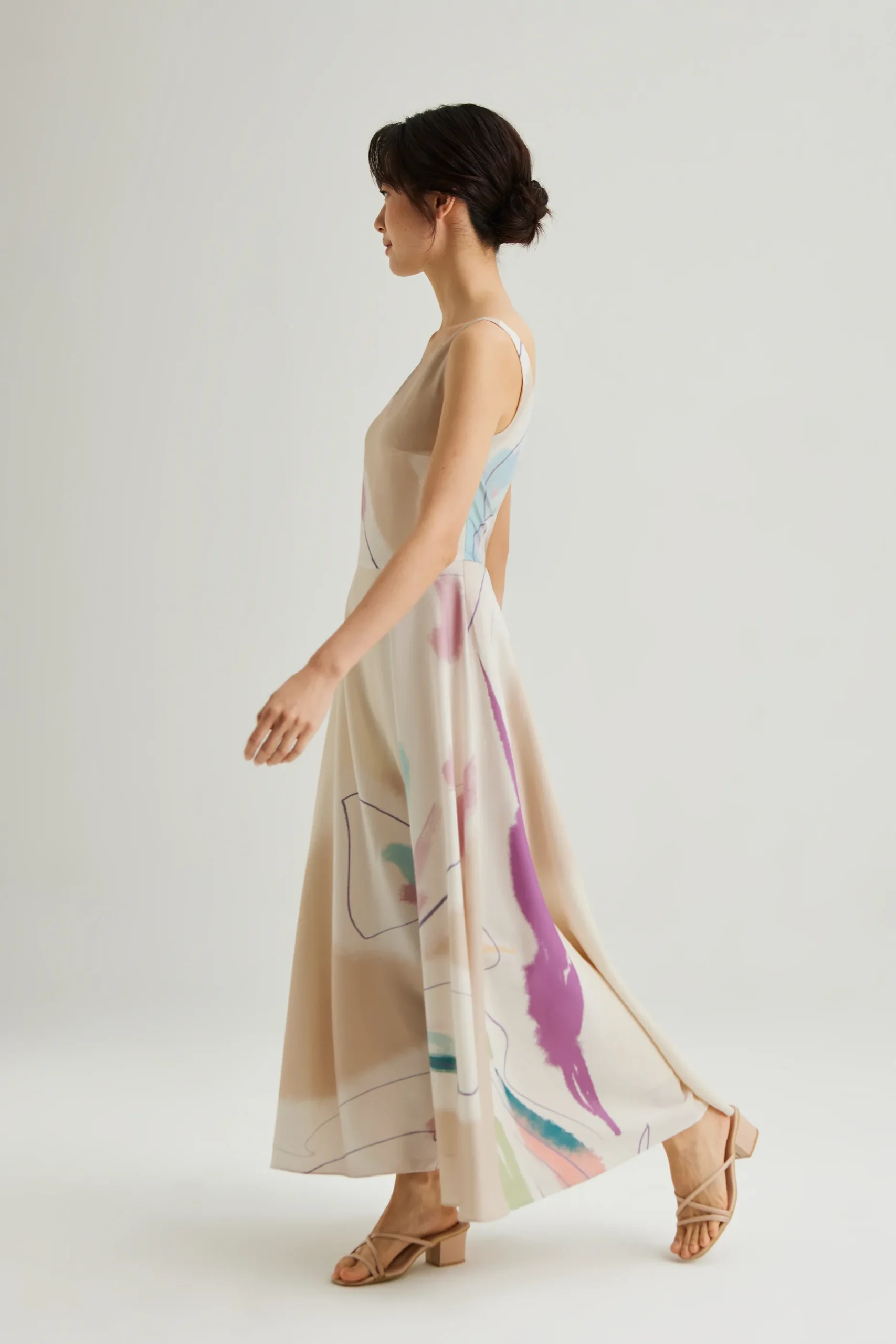 Atelier Boat-Neck Maxi Dress