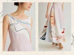 Atelier Boat-Neck Maxi Dress