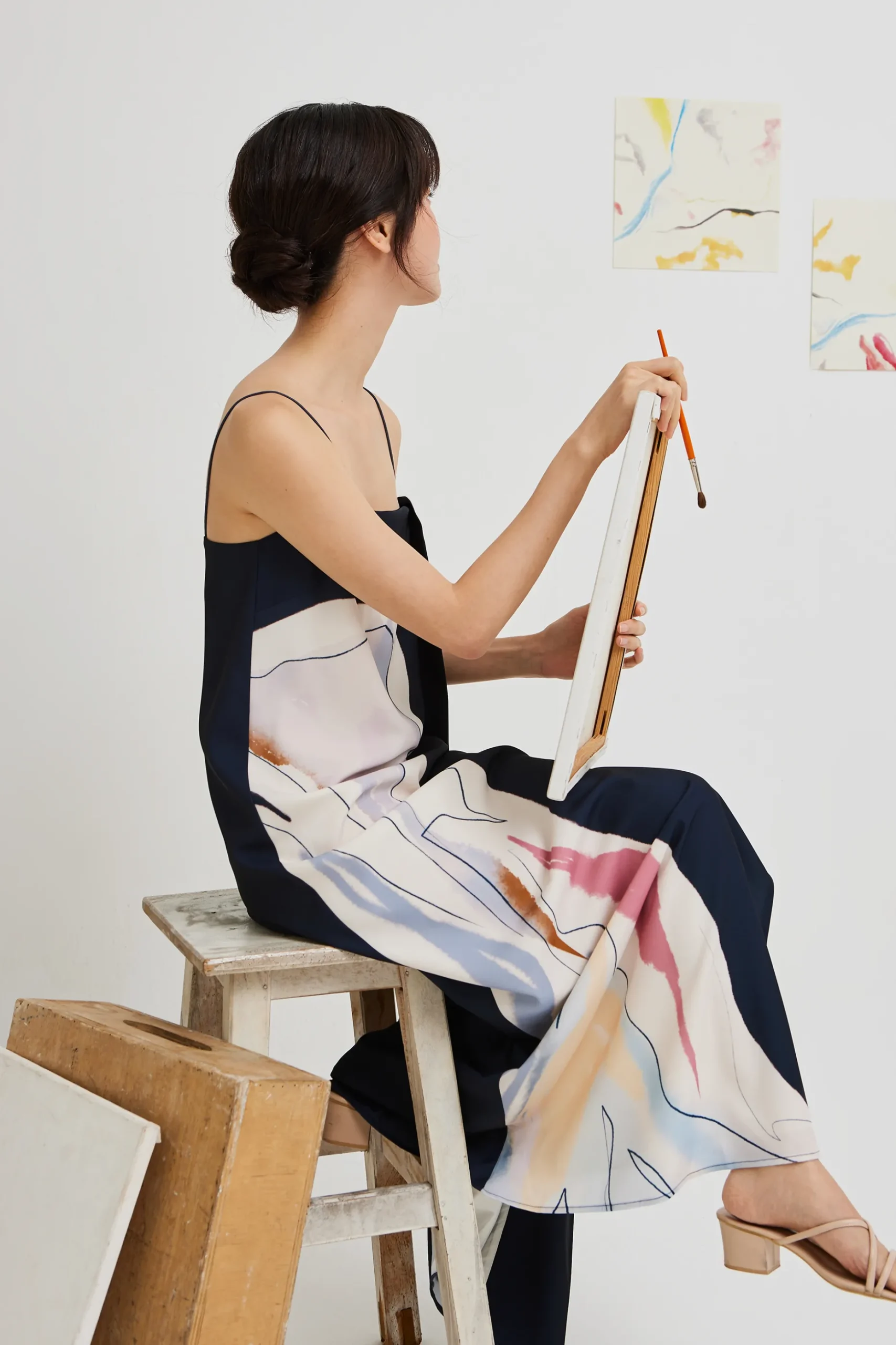 Atelier Cami Column Dress