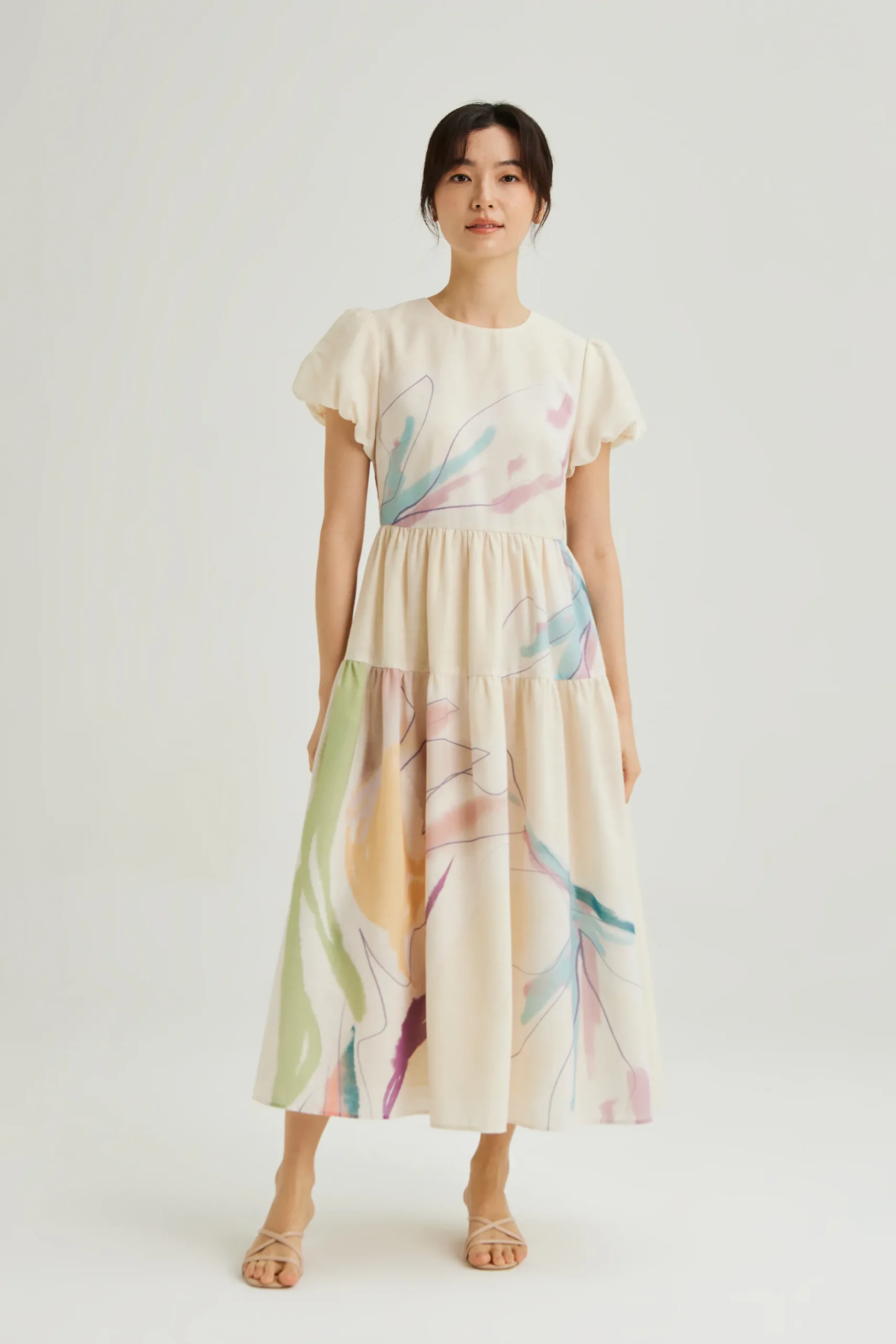 Atelier Puff-Sleeve Dress