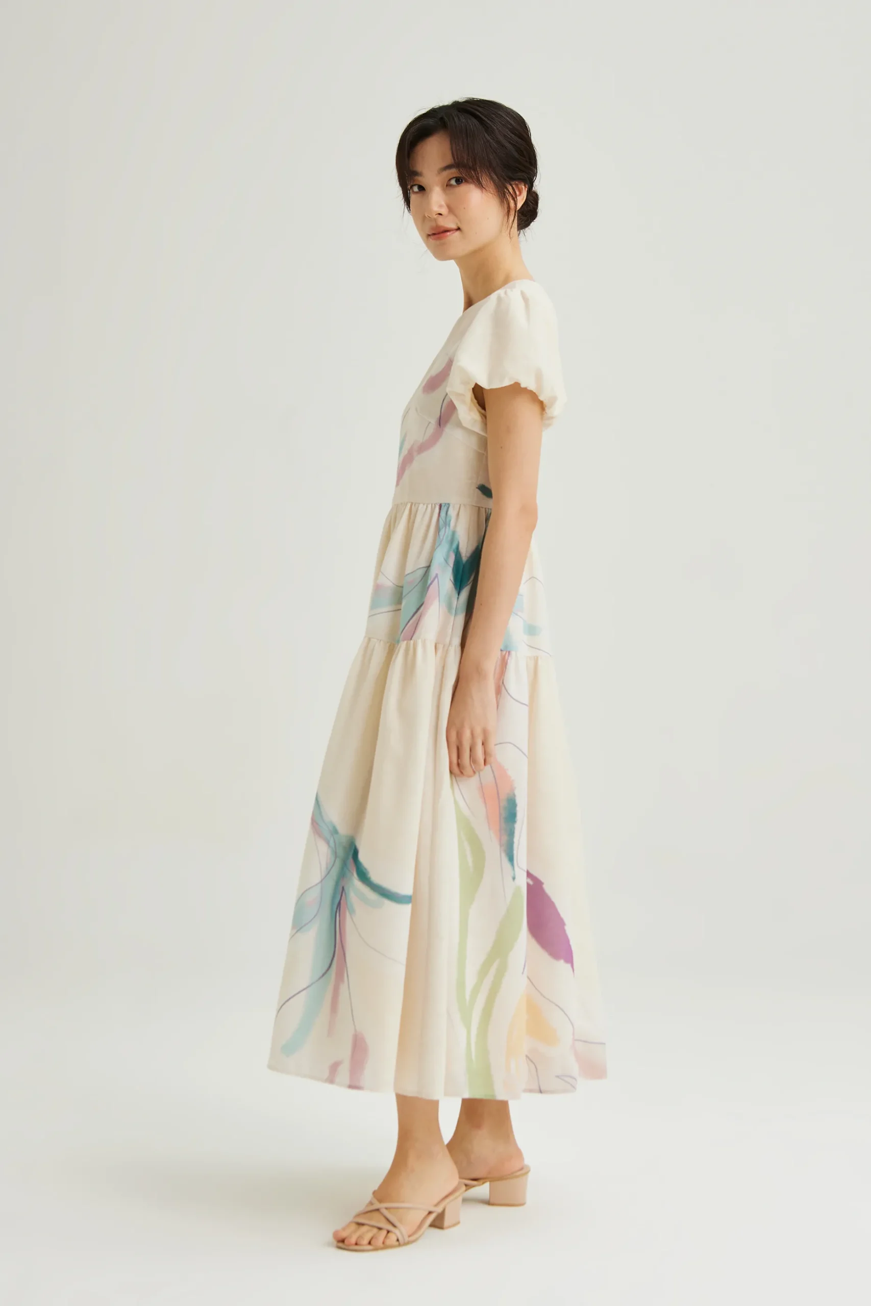 Atelier Puff-Sleeve Dress