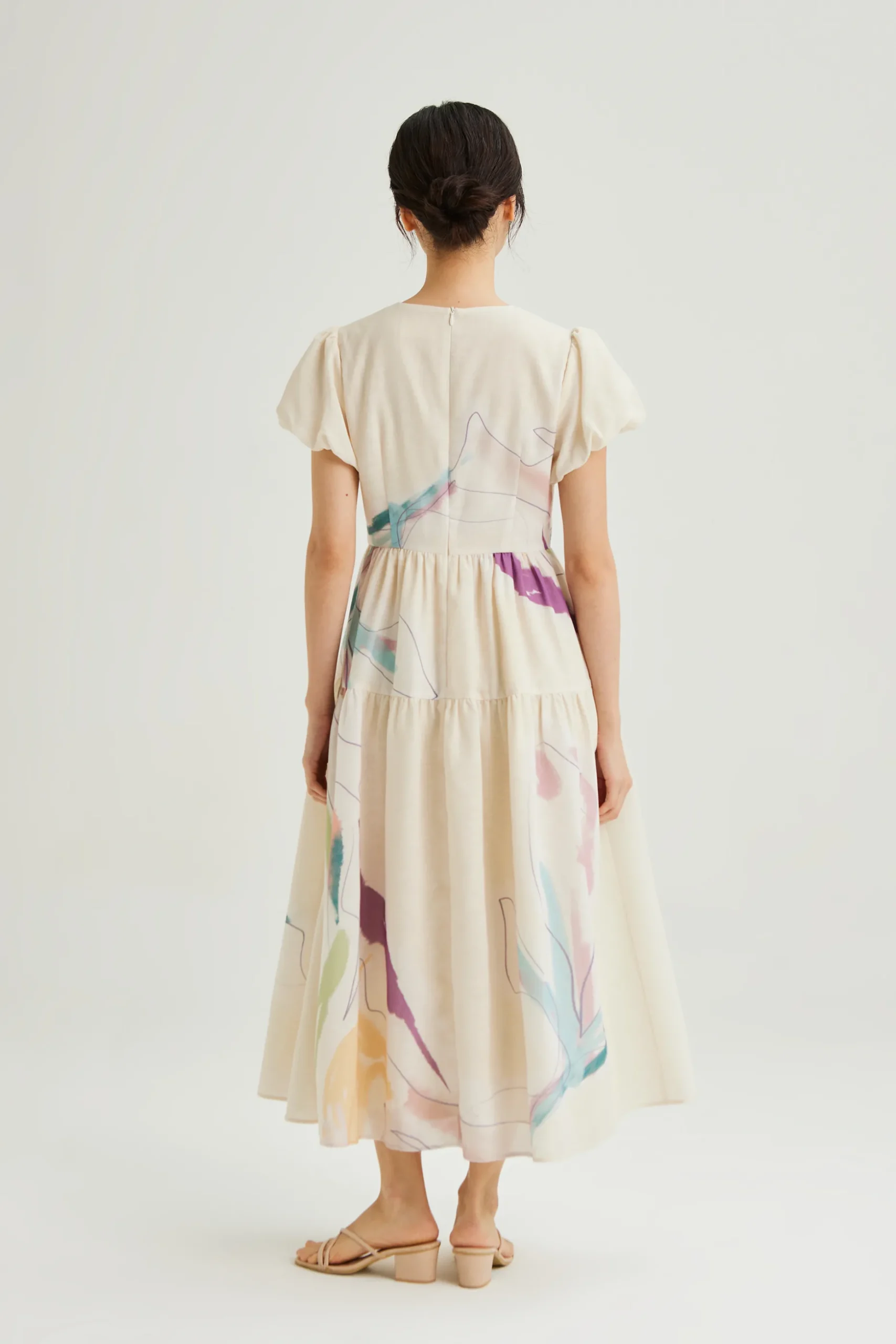 Atelier Puff-Sleeve Dress