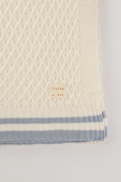 Bamboo Knitted Throw Blanket
