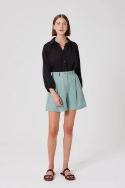 Billowy Puff-Sleeve Shirt