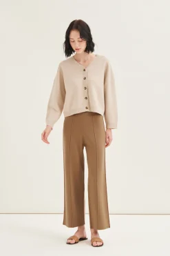 Boxy Jacquard Knit Cardigan