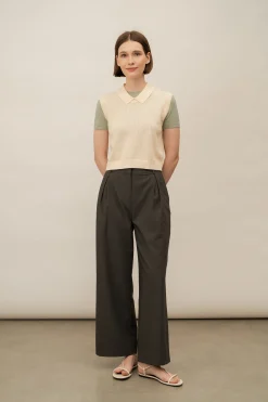 Boxy Silk Knit Vest
