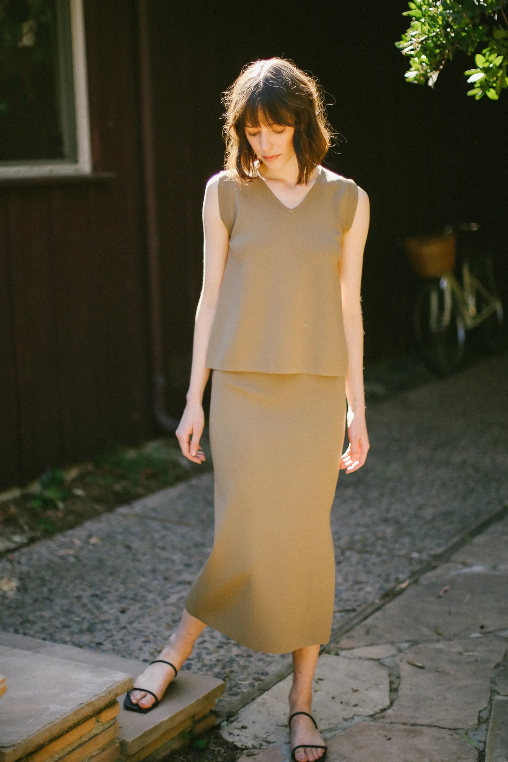 Boxy V-Neck Knit
