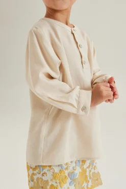 Boy's Half-Placket Long Sleeve Shirt