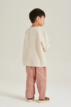 Boy's Half-Placket Long Sleeve Shirt