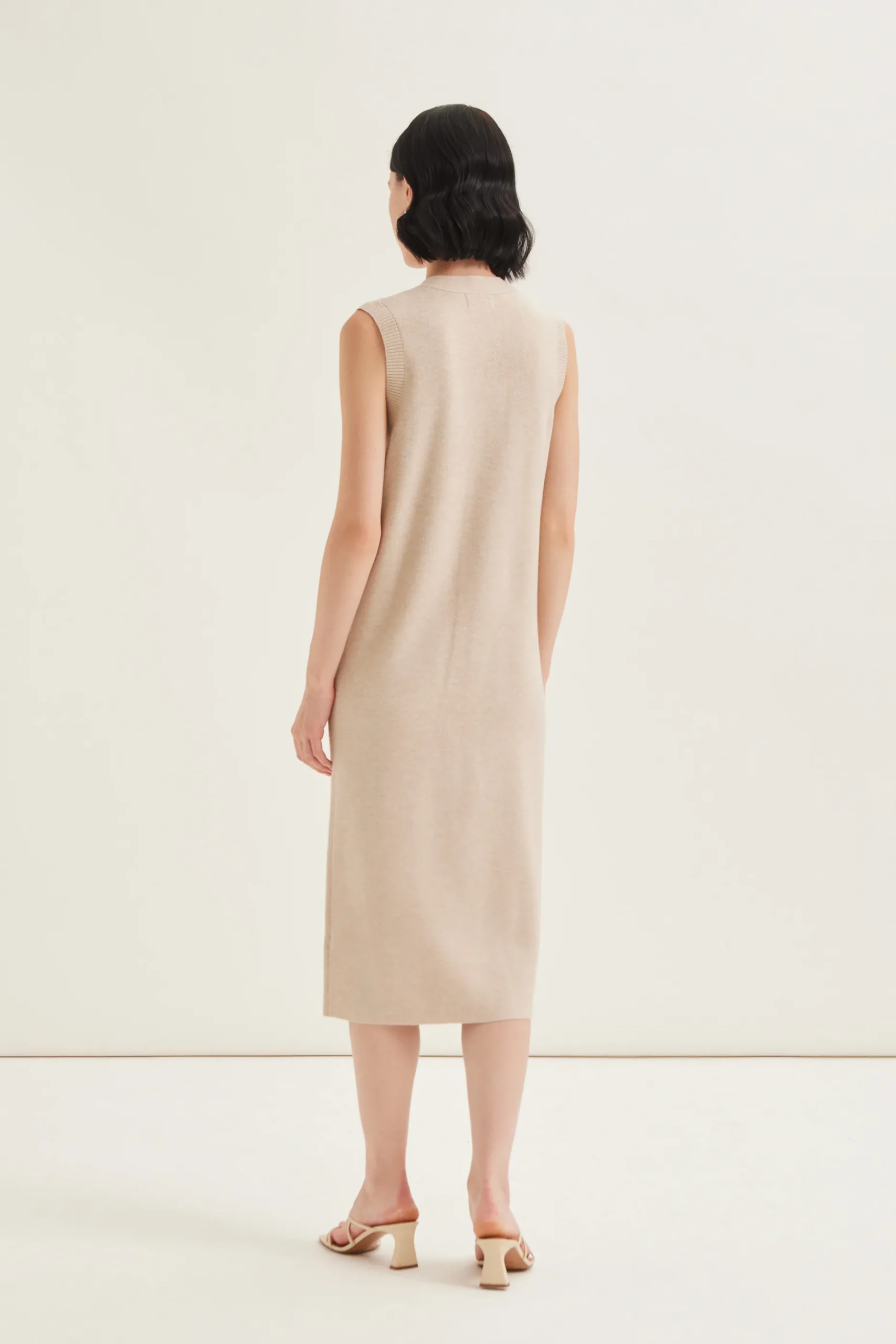 Button Down Jacquard Knit Dress