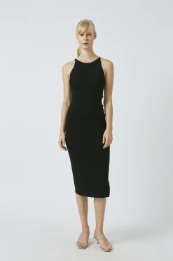 Button-Down Knit Midi