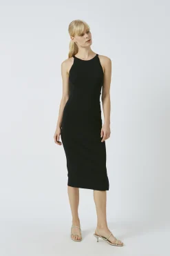 Button-Down Knit Midi
