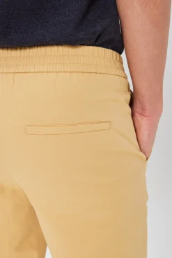Buttoned-Cuff Straight Leg Trousers