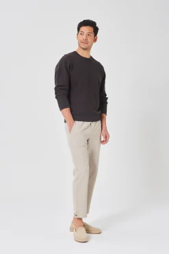 Buttoned-Cuff Straight Leg Trousers