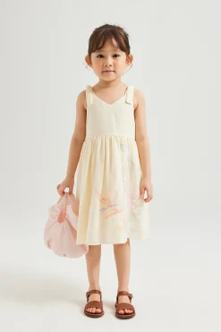 Calla Embroidered V-Neck Dress