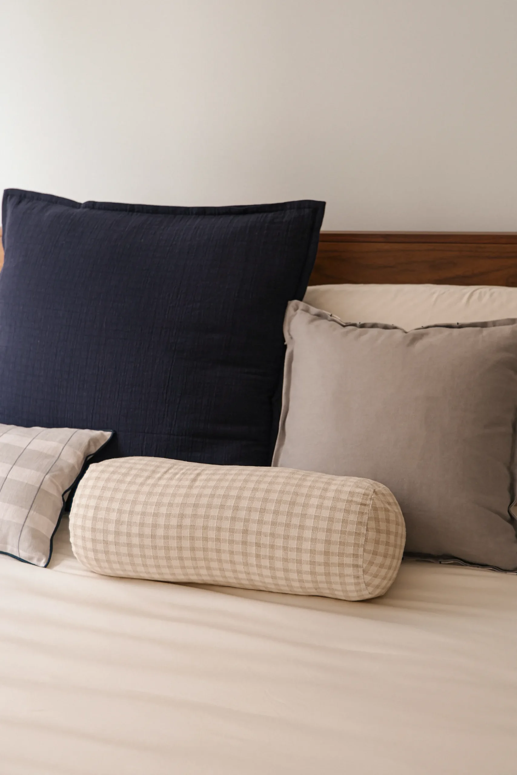Checkered Mini Bolster Cover