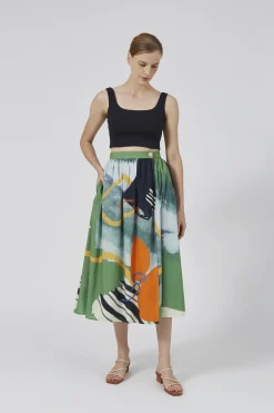 Coast Wrap Midi Skirt