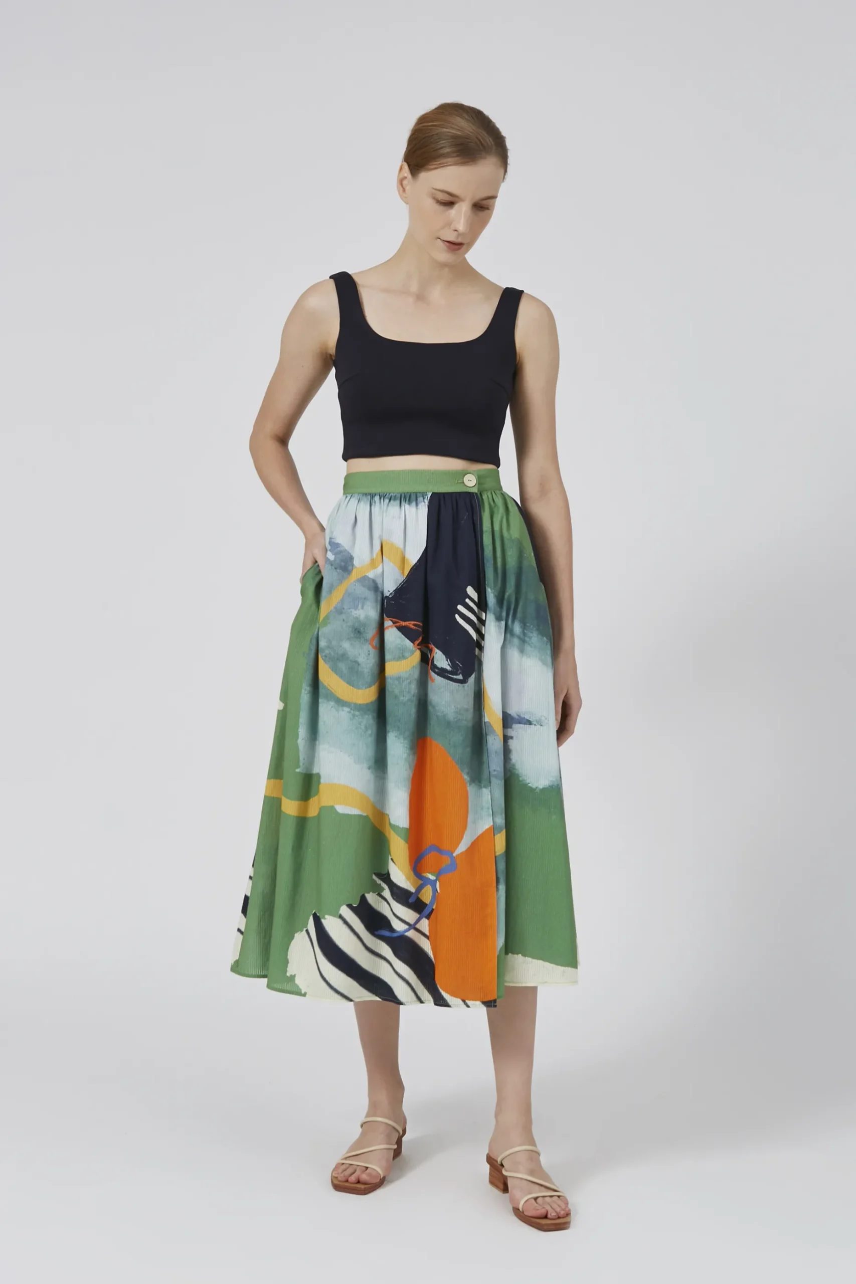 Coast Wrap Midi Skirt