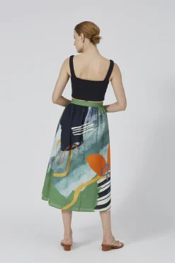 Coast Wrap Midi Skirt