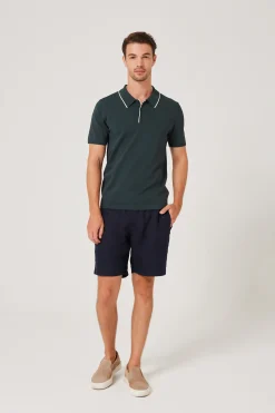 Contrast Collared Shirt