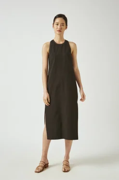 Contrast Stitch Maxi Dress
