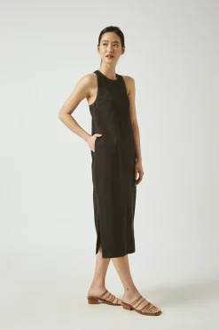 Contrast Stitch Maxi Dress