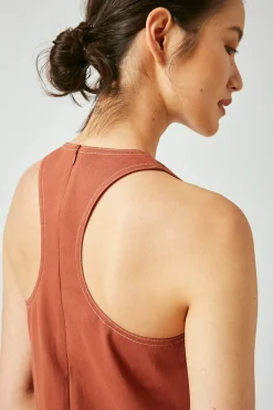 Contrast Stitch Maxi Dress