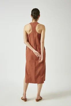 Contrast Stitch Maxi Dress