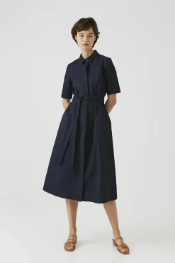 Cotton Button-Down Dress