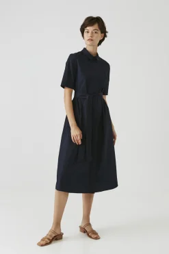 Cotton Button-Down Dress