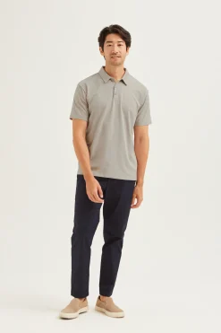 Cotton Button-Front Polo