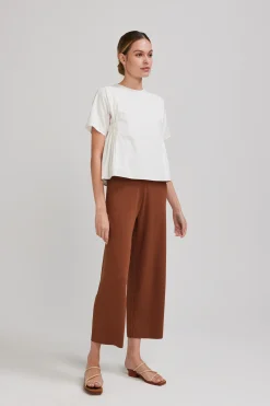 Cotton Gathered Shift Top
