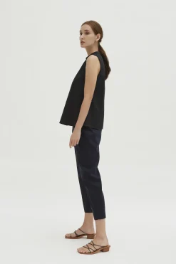 Cotton Gathered Shift Top
