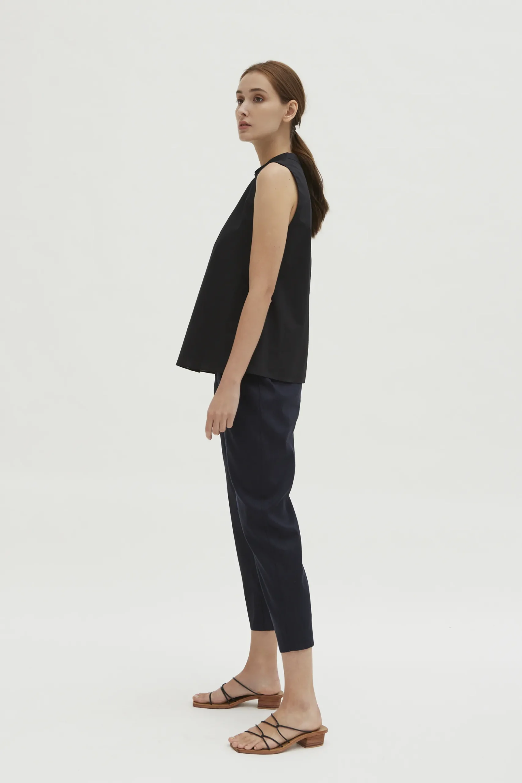 Cotton Gathered Shift Top