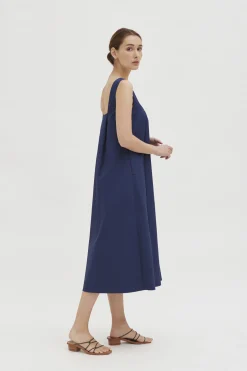 Cotton Midi Tent Dress