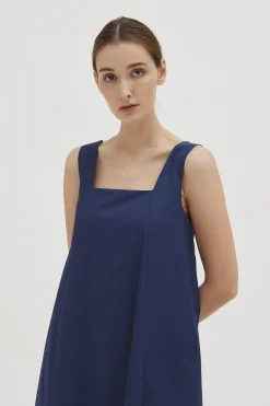 Cotton Midi Tent Dress