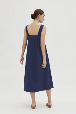 Cotton Midi Tent Dress