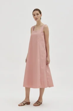 Cotton Midi Tent Dress