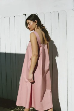 Cotton Midi Tent Dress