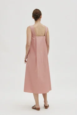 Cotton Midi Tent Dress