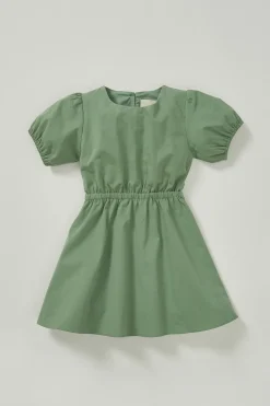 Cotton Puff Sleeve Dress