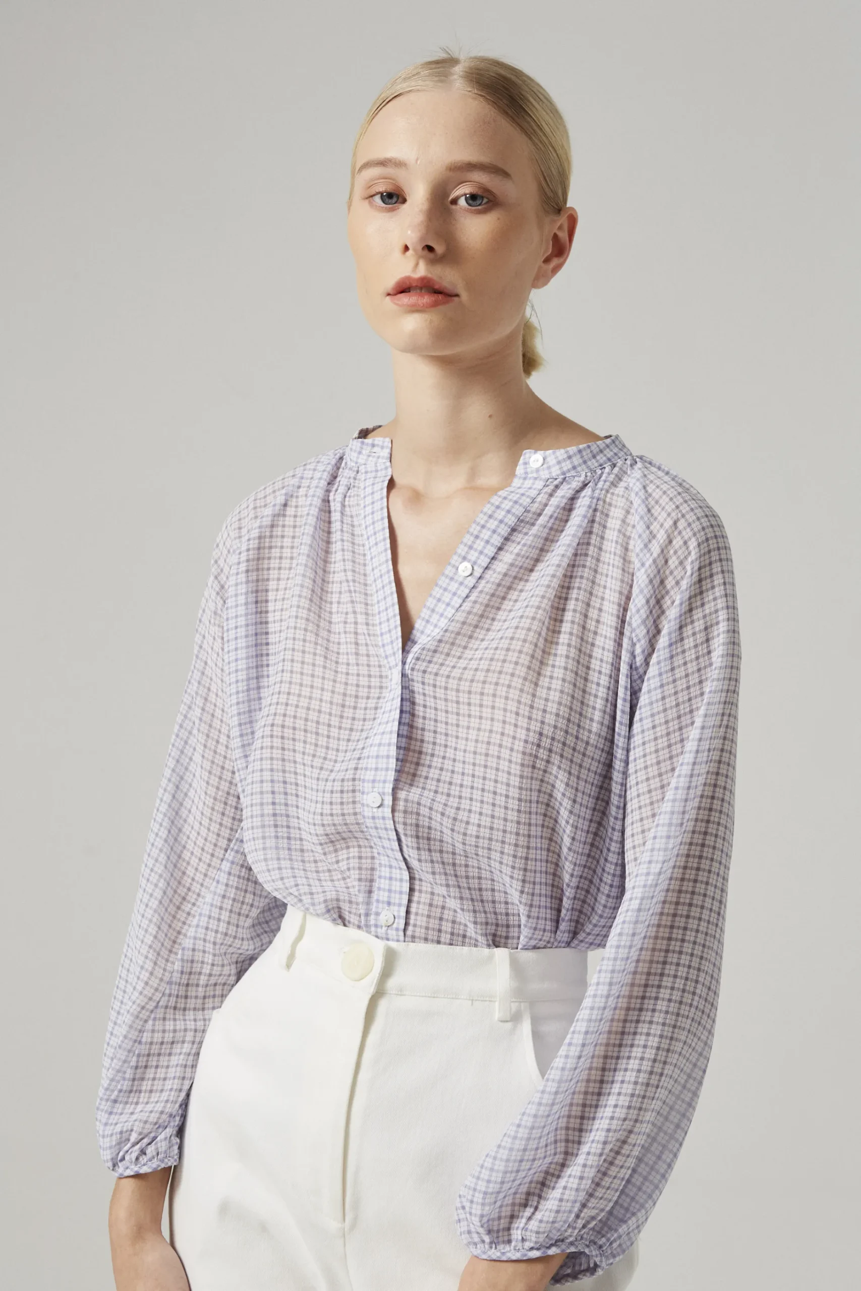 Cotton Stretch Full-Length Pants